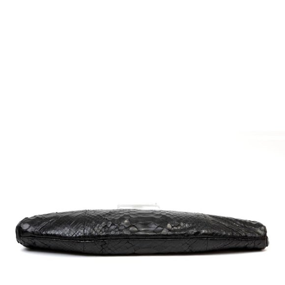 Chanel Black Python Clutch - Picture 3 of 6
